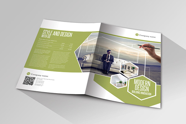 Modern Design Indesign Bifold Brochure On Behance