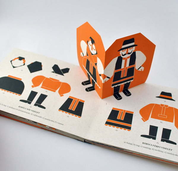 pop-up book art folk art vector graphic papercraft