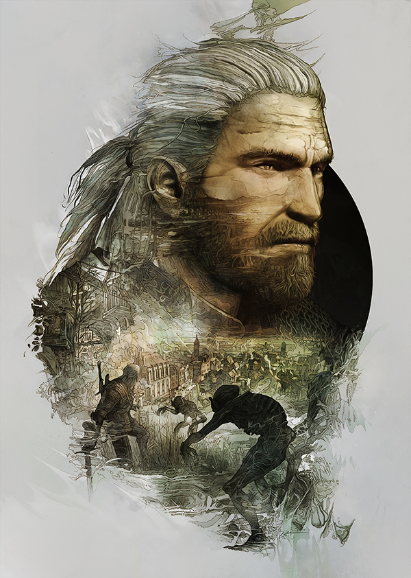 Witcher 3 wild hunt StudioKxx Domaradzki Steelbooks geralt yennefer Siri video game cover