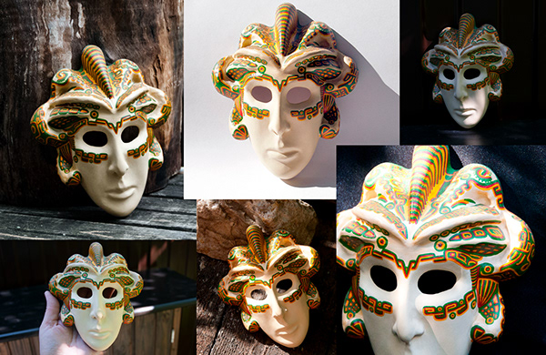 Interior Mask papier_mâché handicraft