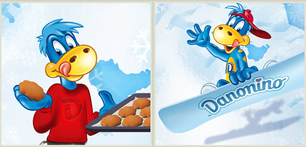 finland winter map Dinosaur puzzle magnets Digital Drawing children kids yogurt quark campaign art Muato Grocery