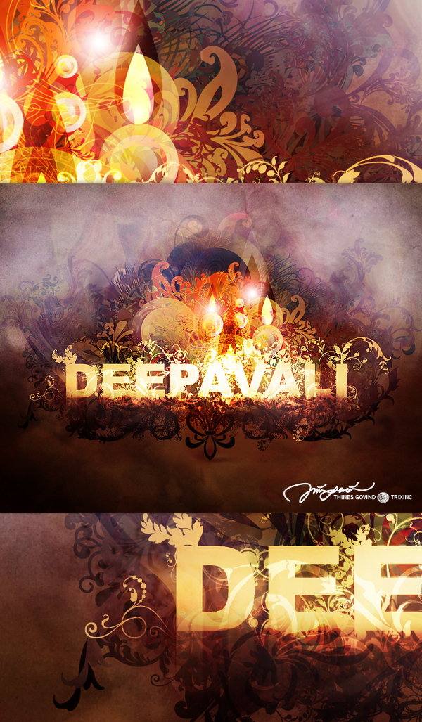 deepavali Diwali festival of light Hindu Hinduart Farmville trixinc thineswari govind thineswari trixincgovind Deepavali Typo typo art