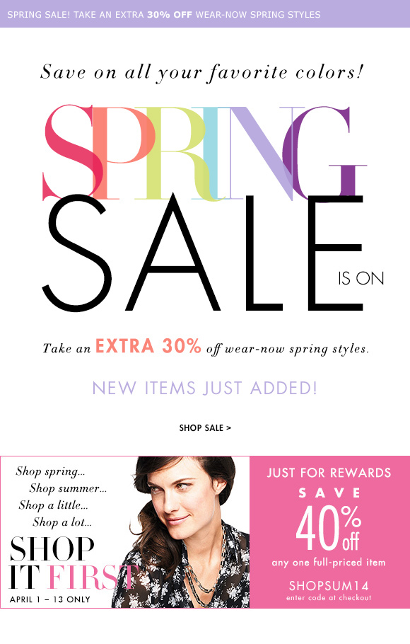email marketing Email campaign retail fashion Email Design