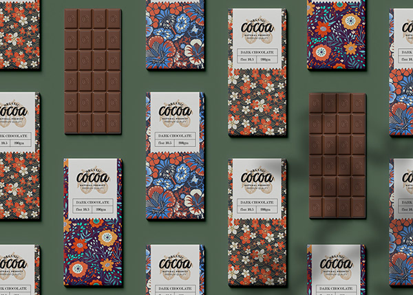 Cocoa chocolate packaging design