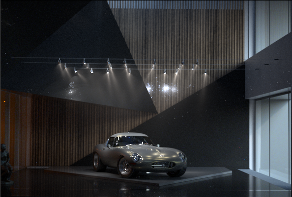 jaguar car motion eagle 3D CGI materials realistic studio