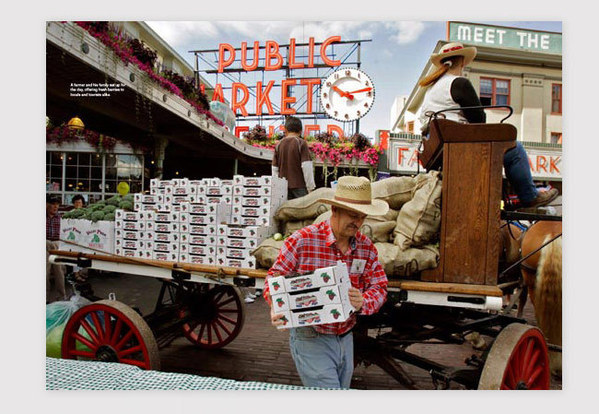 seattle pike place magazine Layout