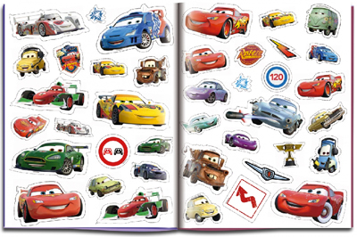 Cars calendar  agenda  Calendrier  personnages maquette mise en page