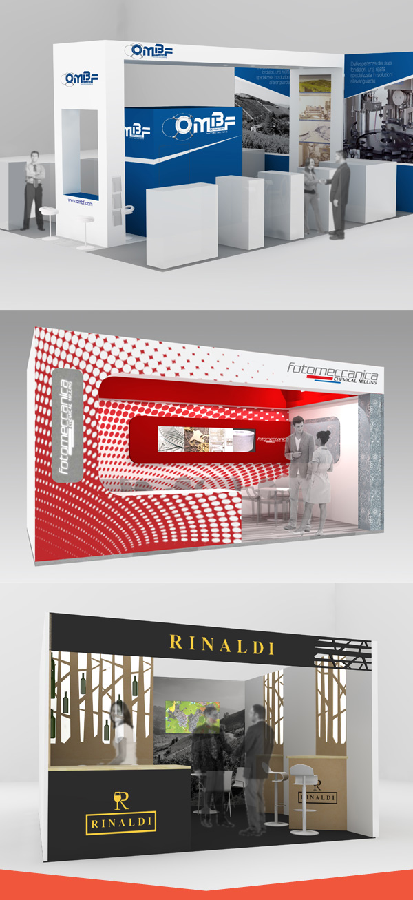 Stand Exhibition  Render Proposal Italy 3D