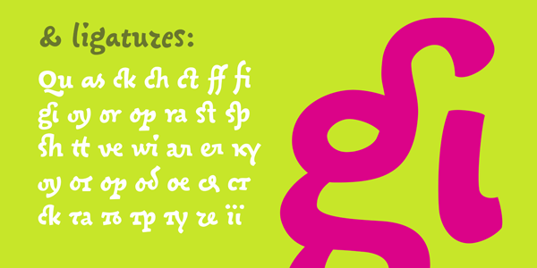 Cyrillic кириллица шрифт omtype type random type Opentype Ligatures alternates custom type