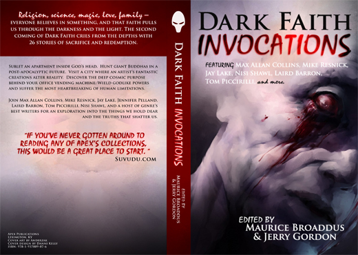 horror fiction book book cover Dark Faith apex books apex publications dark faith 2 invocations book design