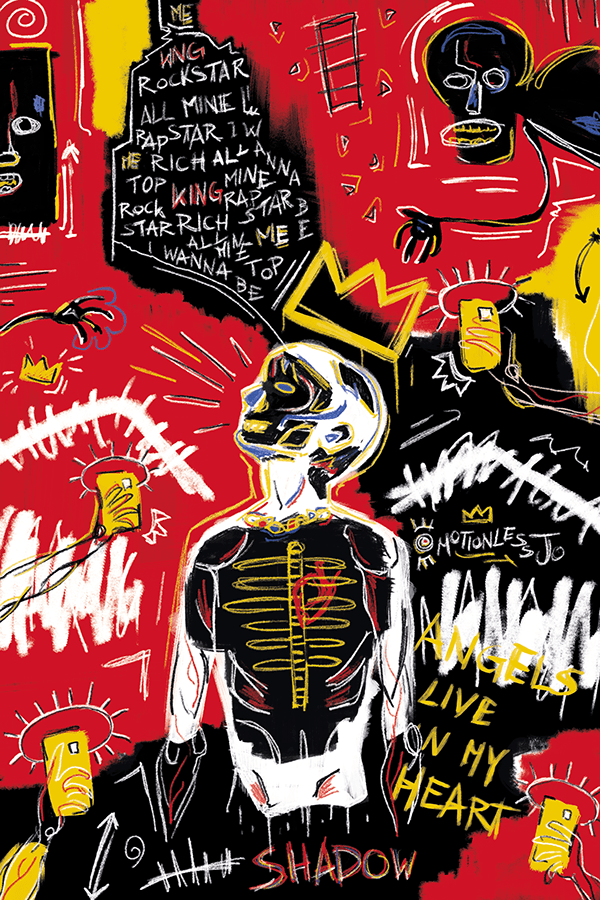 Interlude: Shadow in the style of Jean-Michel Basquiat