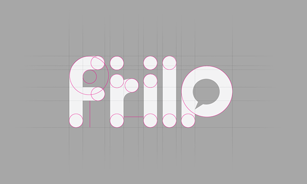 logo Frilp  brand identity  corporate identity brand red