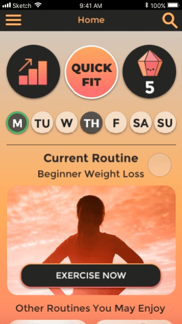 user interface work in progress ux