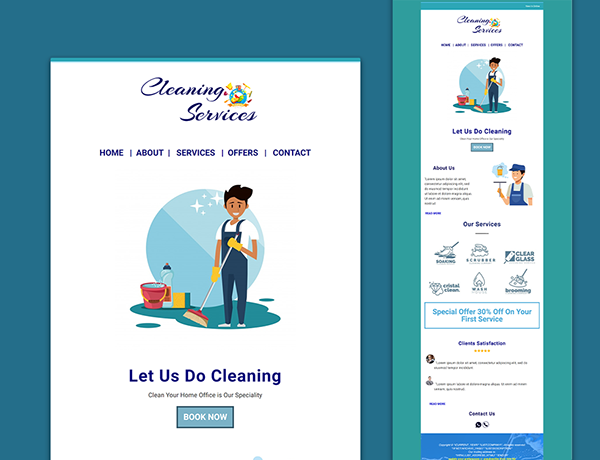Cleaning Services Email Template Design