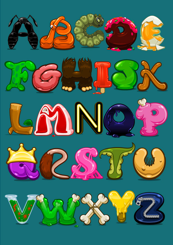 alphabet vector art Vector Illustration flash illustration