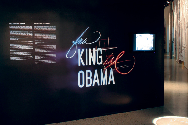 Martin Luther King Barack Obama nobel peace center nobel peace price oslo norway Exhibition Graphics experience design graphic identity logo