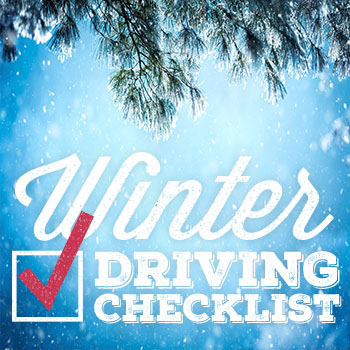 infographic winter Driving checklist safety