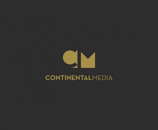 logo Continental media movie sales clean minimalistic gold identity