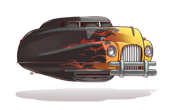 Vehicle Design concept art Visual Development Game Art