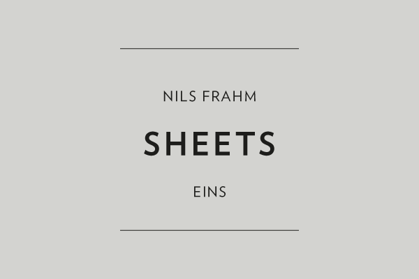 cloth sheet music black and white book scores Stuart Bailes nils frahm