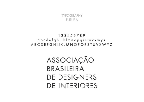 identidade visual logo identity decoration marca ABD associação Brasil technical drawing