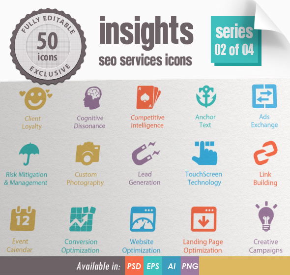 seo icons insights icons insights seo Modern Icons Business Icons SEO logo Web marketing Ecommerce solutions seo insights deep insight lead generation