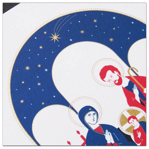Icon religious print silkscreen russian jesus Mary saint
