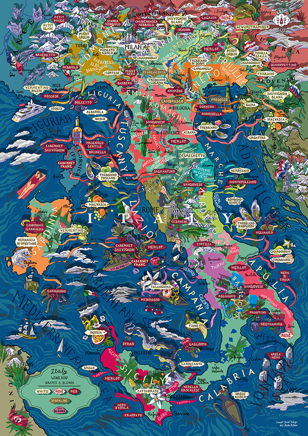 Illustrated Maps | Wine Puzzles
