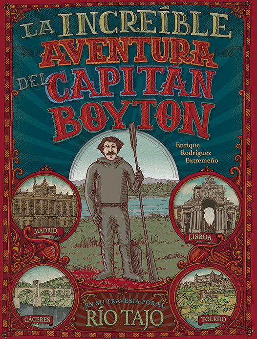 Portada de la novela gráfica La increíble aventura del Capitán Boyton en su travesía por el río Tajo