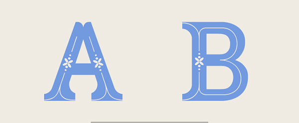 type font capital tipografia flower wind windflower   design ilustration tulip restaurante perfume uppercase vintage free