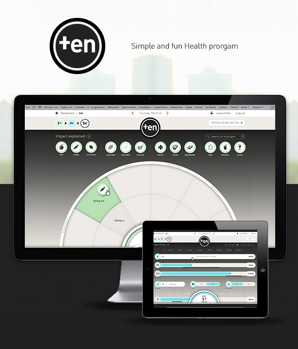 online wellness program Health Interface prototype beten healthy weightprogram lifestyle Fun ten Wellness