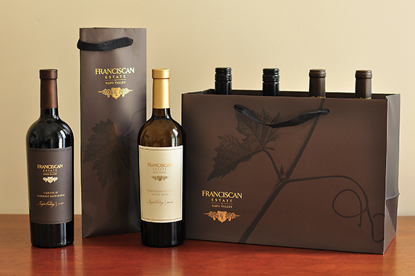 wine napa valley Retail bags wine label cabernet sauvignon wine package