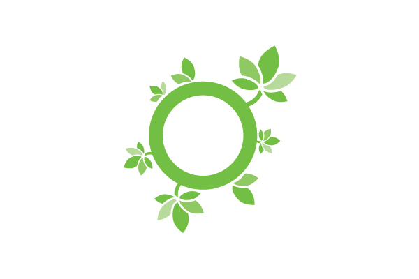 Ecology rethink reduce recycle reuse logo HelveticaNeue