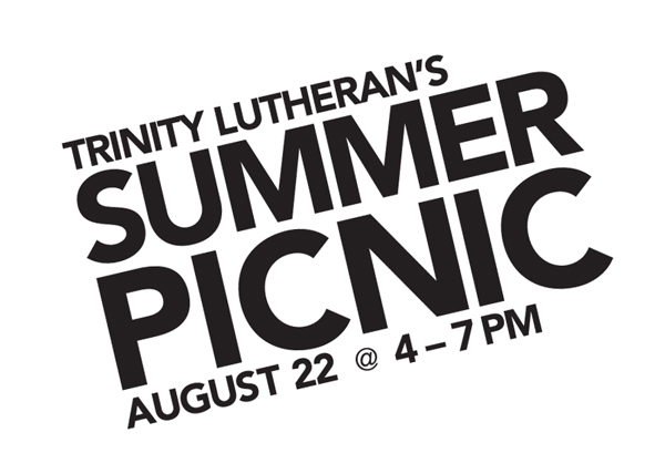 summer picnic Summer picnic poster church Trinity slide worship slide tee shirt T Shirt t-shirt trinity lutheran Lutheran Fellowship potluck