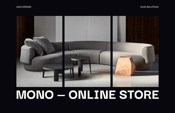 MONO - Online Store | UX/UI Design