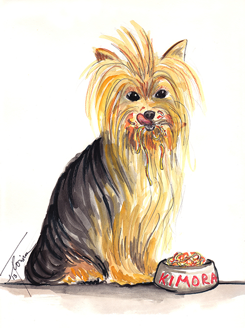 dogs  portrait  Fashion Sketch