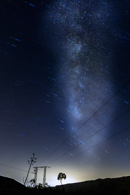 night nightly universe stars astronomy long exposure