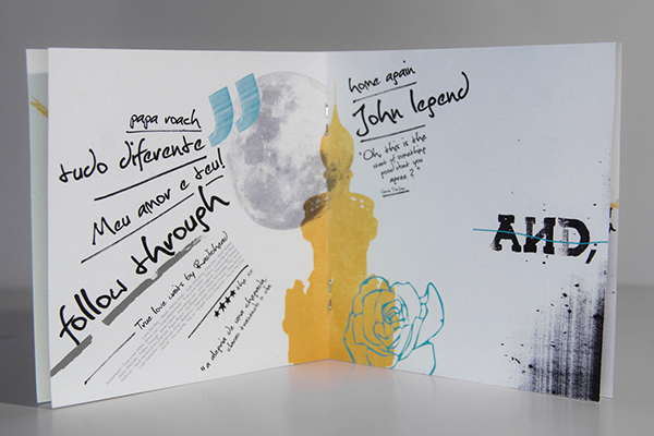album cover Booklet collage ink