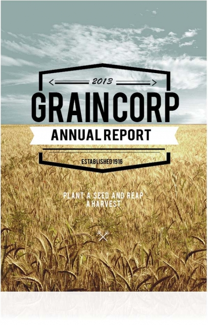 annual report finance Corporate Identity graincorp print book Layout magazine