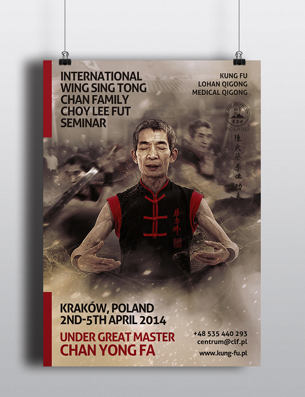 Webdesign Responsive poster print Martial Arts kung fu karate tai chi fight school sport