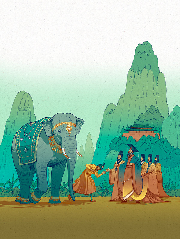 Cao Chong weighs an Elephant