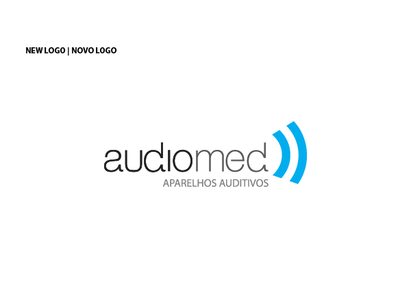 audiomed agenciaapice identidade visual marca Logotipo Aparelho Auditivo Logotype logotypes Agência Ápice logo redesign