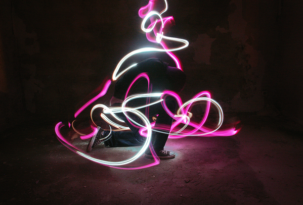 light graffitiy led converse night light painting