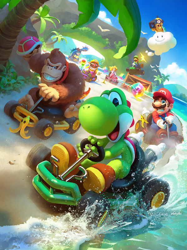 [FanArt] Koopa Beach -Mario Kart 64