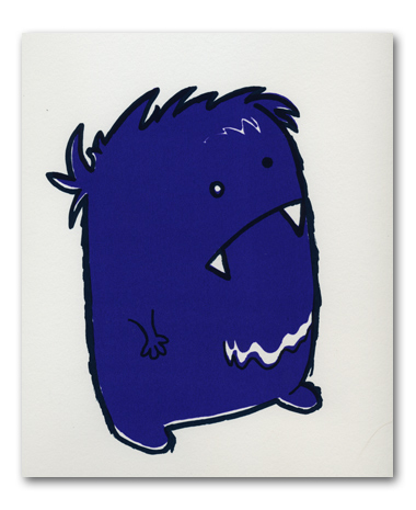 silk screen fluff monsters weeds ice cream posters