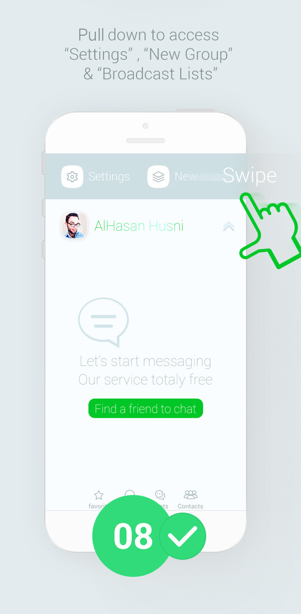 WhatsApp app ios flat clean clear awesome Audio video sound photo image upload text profile