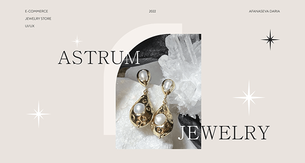Astrum jewelry | E-commerce jewelry online store design