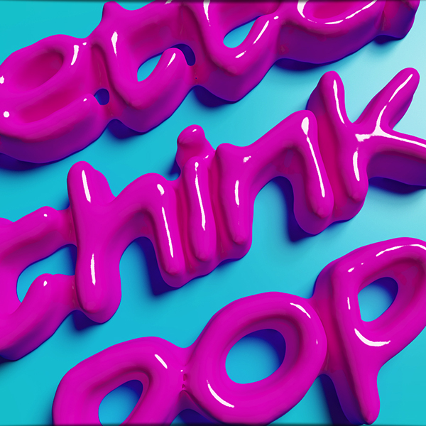 pop inspiration colour design graphicdesign 3D realflow fluid type font piacentino motion digitalart art