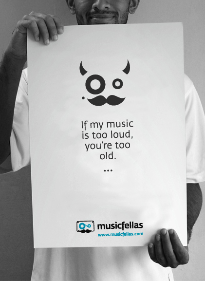 musicfellas  indie India indie music Music Website music social music sharing musicfellas.com COOL MUSIC logo design mumbai Logo Design Indian Startup