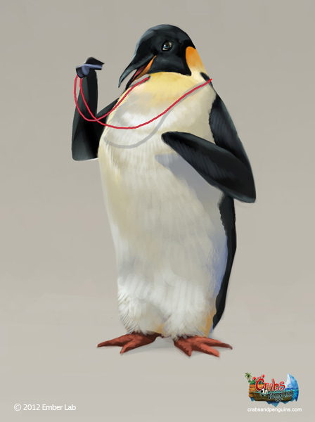 Coca Cola game iphone iPad Crabs and Penguins Art Director commercial Ember Lab Coca Cola content concept art Character design 